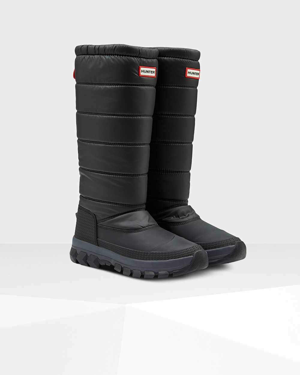 Hunter Original Insulated Tall Women's Snow Boots NZ-02118K Black